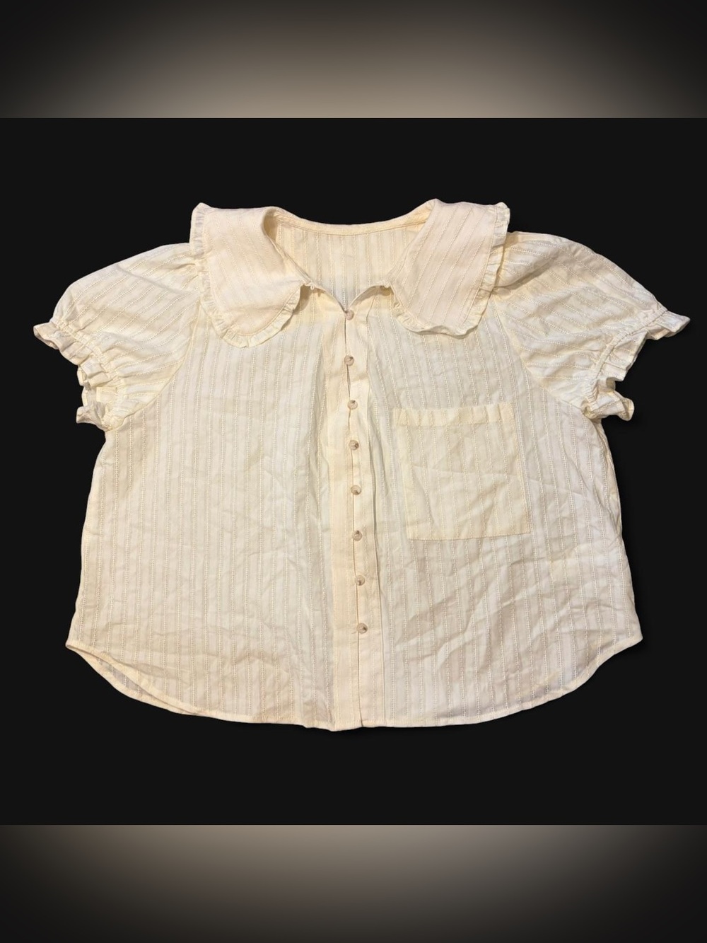 Coquette White Babydoll Ruffle Top!